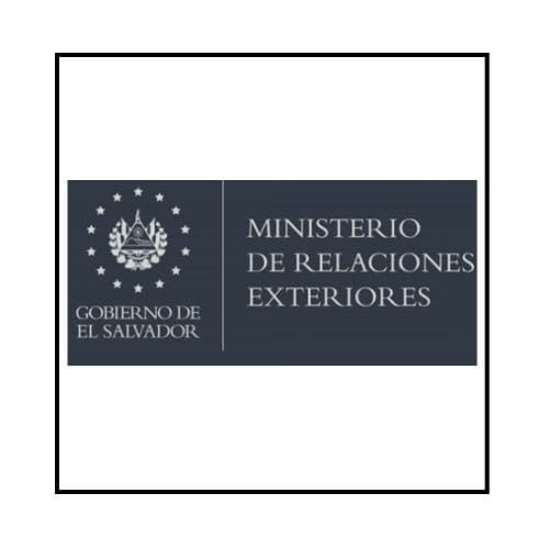 LOGO OF MINISTERIO DE RELACIONES EXTERIORES DE EL SALVADOR
