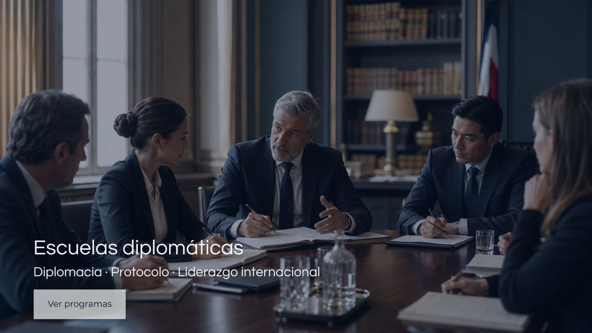 Sesión de formación diplomática sobre protocolo, comunicación estratégica y liderazgo internacional